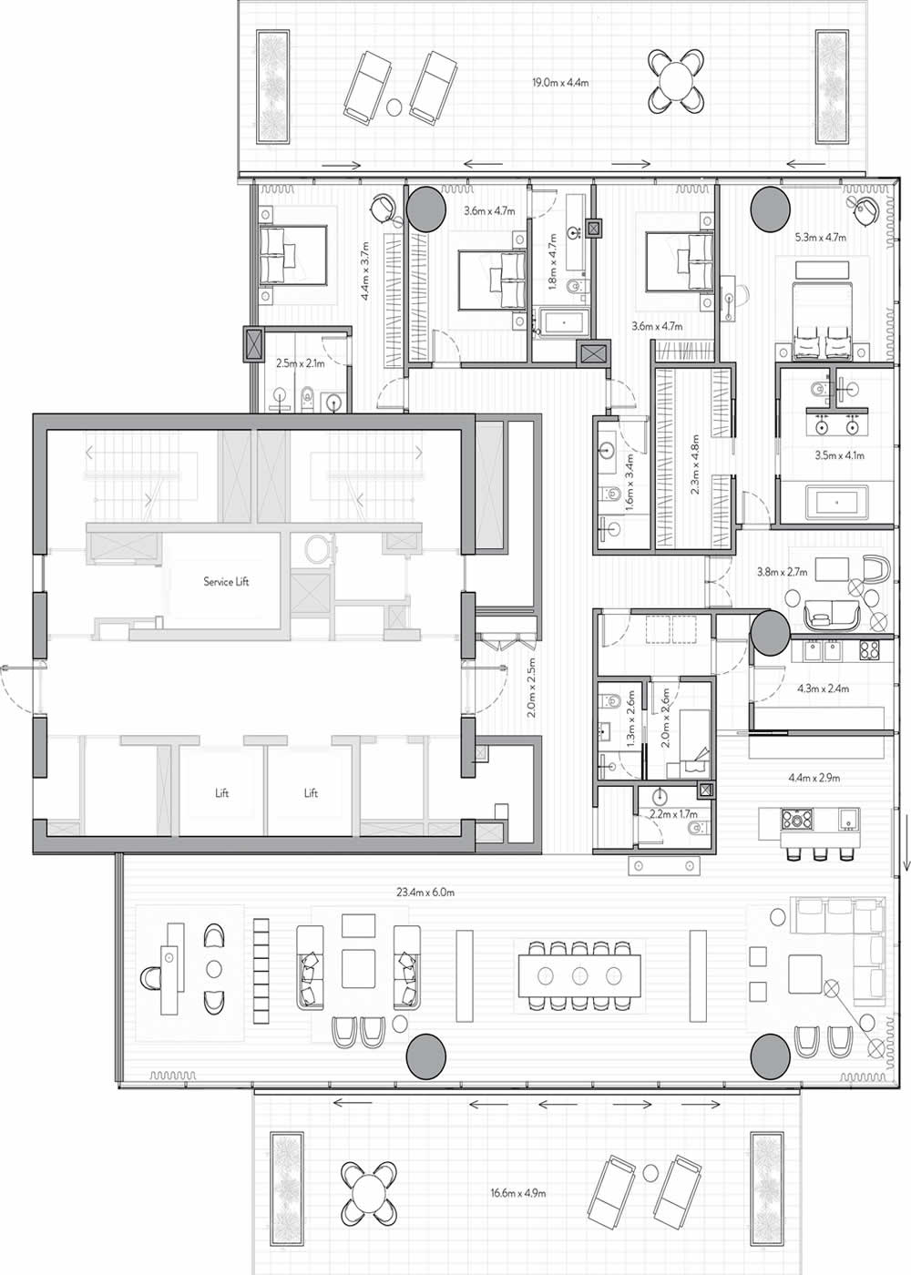 2 BEDROOM APARTMENTS