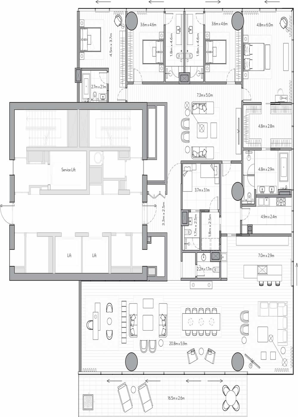 1 BEDROOM APARTMENTS